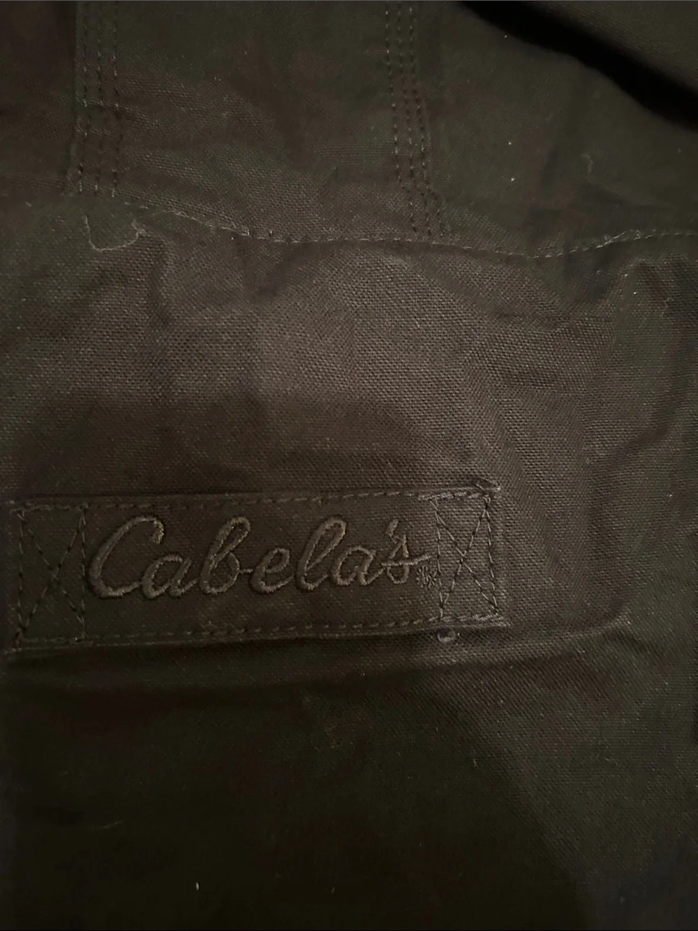 Cabela's Black Hooded Bomber-Style Jacket